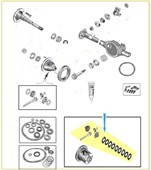 Souprava soukolí diferenciálu (pouze s označením č.52111419ab,systém trac-lok) Jeep Wrangler